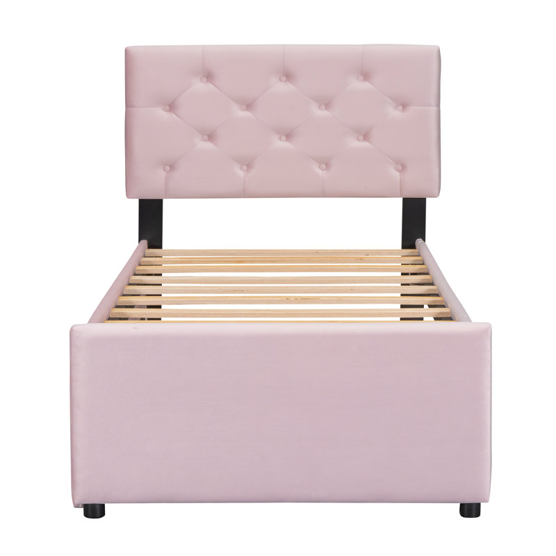 Brentlinger Upholstered Bed, Pink