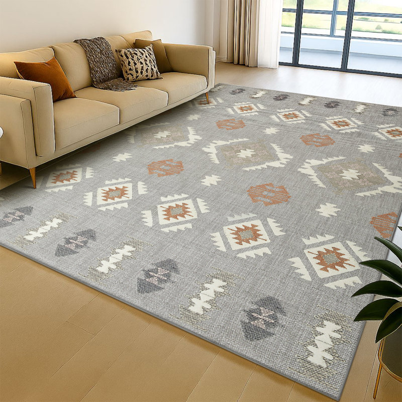 Oriental Machine Tufted Shag Area Rug, Rectangle 120 x 170 cm