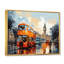 «Red Beige City London Popart I» sur toile-1827745876-1827745881