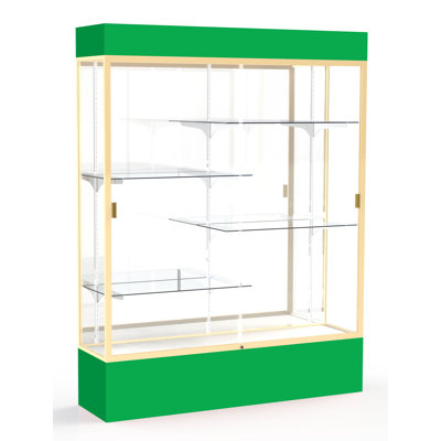 Spirit Series 80" H x 60" W Aluminum Display Case with Lighting 