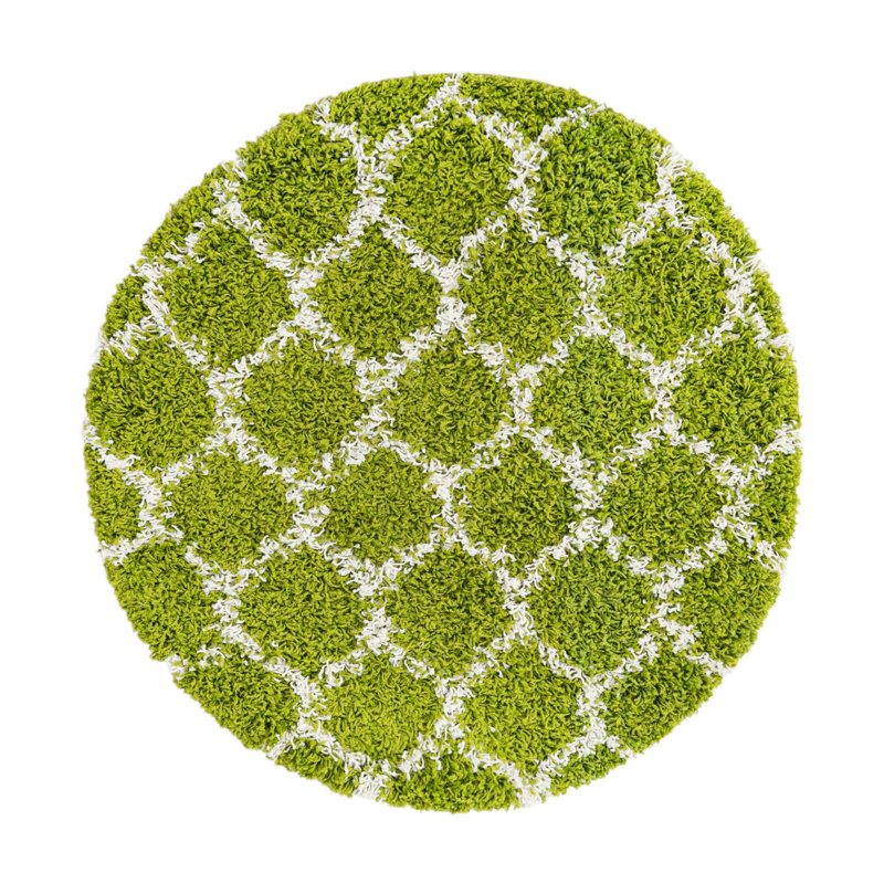Geometric Indoor Rug, Round 3'3"