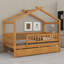 Lit maison avec lit gigogne-818125584