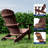 Plastic Adirondack Chair, All-Weather HIPS Outdoor Patio Chairs for Lawn, Garden, Fire Pit, Backyard-1733525963