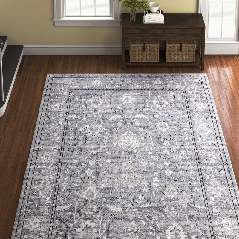 Singleton Oriental Indoor Rug, Rectangle 6'1" x 9', Ivory
