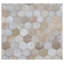 Mosaic Leather Cowhide Geometric Area Rug-40096223