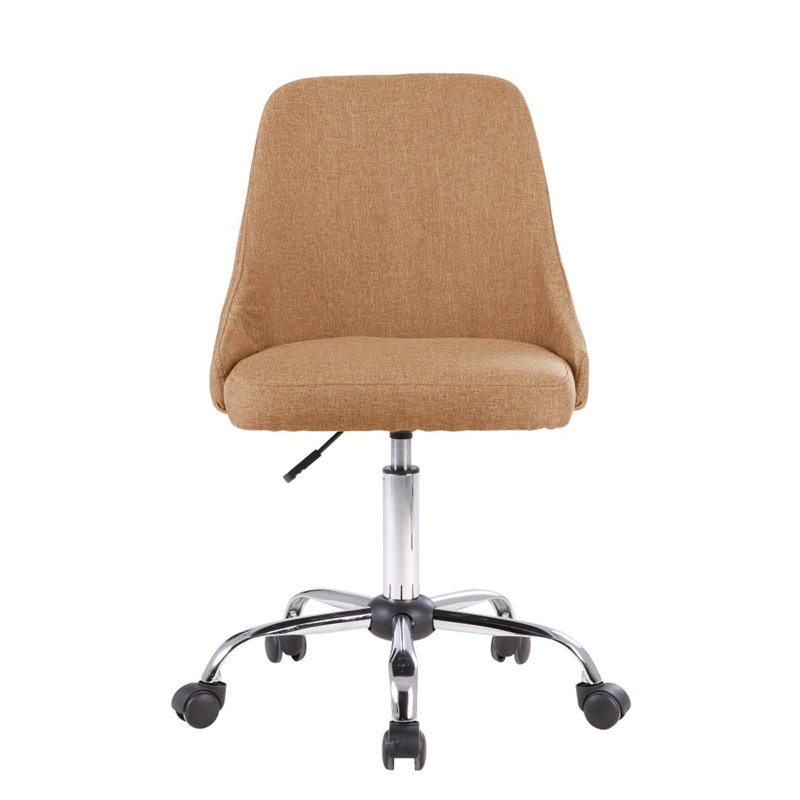Natalia Upholstered Swivel Task Chair, Brown