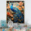 «Yarlyn Peacock Gouache II», reproduction sur toile