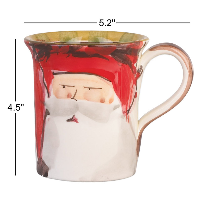 Old St. Nick Handmade Earthenware Coffee Mug