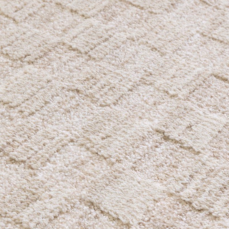 Asiatic Laurent Chequered Beige Area Rug, Rectangle 200 x 300 cm