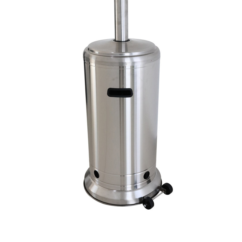 Chauffe-terrasse avec 46000 - Acier inoxydable, gris acier, fournit de la chaleur à tout moment lorsque le gaz se produit facilement
