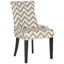 Chaise d'appoint rembourrée en lin Agampreet-1273906764