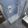 Langham XL 60" - 64" W x 38" D x 80" H Frameless Rectangle Sliding Shower Enclosure