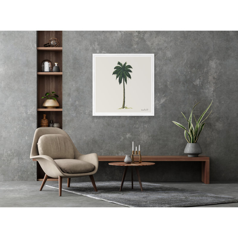 Palm Print, White