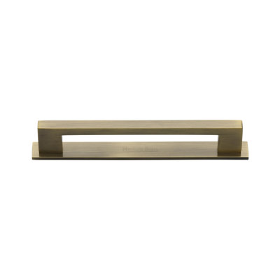 Heritage Brass Heritage Cabinet Pull Metro Design with Plate