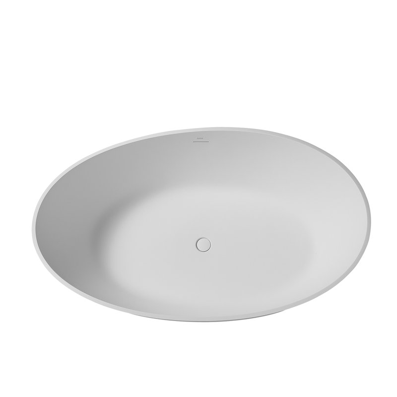 63'' x 37.5'' Soaking Solid Surface Bathtub