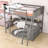 Wood Loft Bed With Desk And Shelves-1212498773-1212498775
