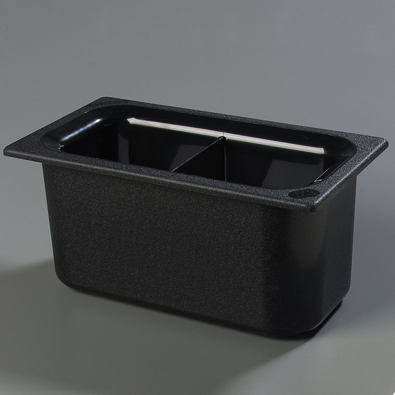 Carlisle Food Service Products Coldmaster® Rectangle Plastic Food Storage Container, Black