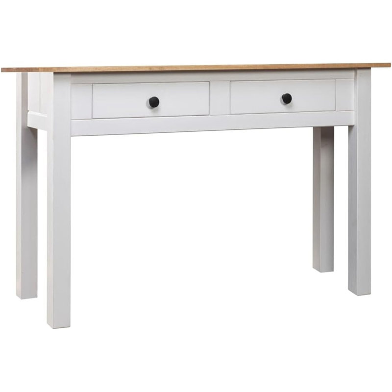 Kessel 110cm Solid Wood Console Table, White