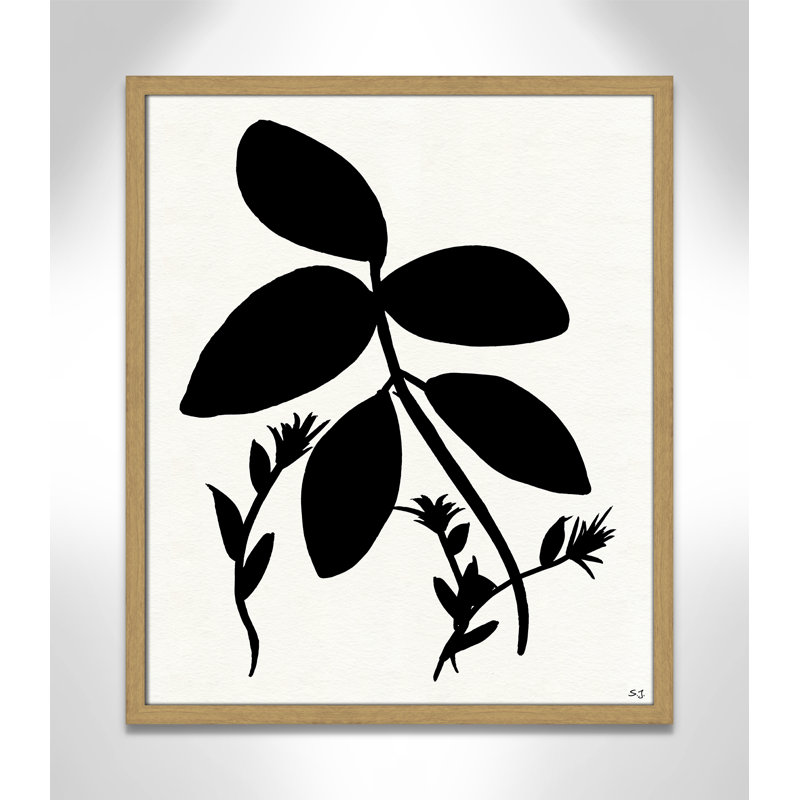 Silhouette Garden II by Susan Jill, Natural Wood Grain Framed, 25.5" H x 21.5" W x 0.75" D