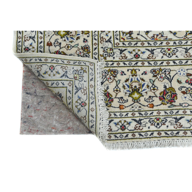 Tapis oriental floral en laine noué à la main 7 pi 10 po x 11 pi 5 po
