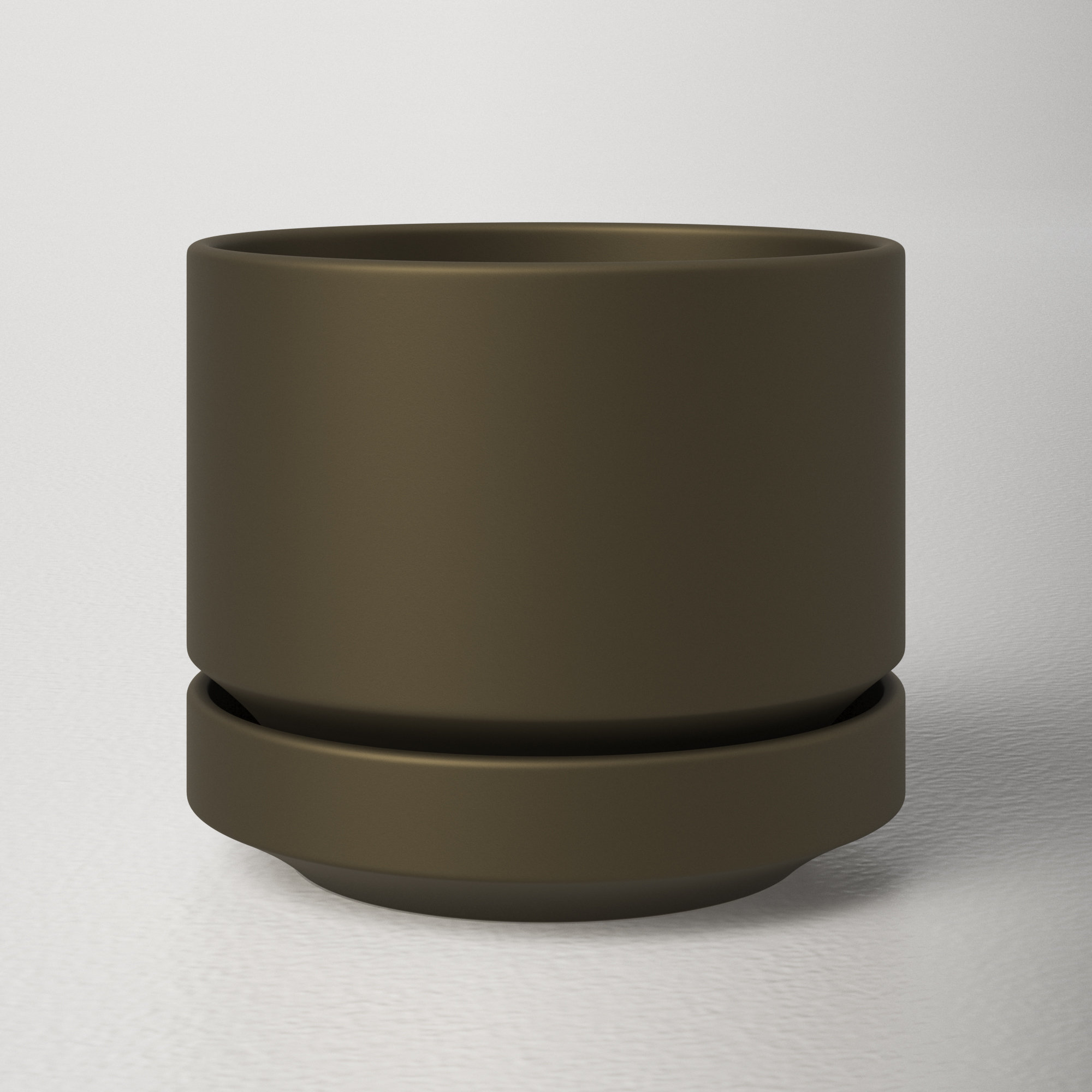 Byer Ceramic Planter - Olive