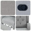 Fauteuil inclinable contemporain en polyfibre pivotant avec fauteuil à oreilles 1 pièce-1895214694