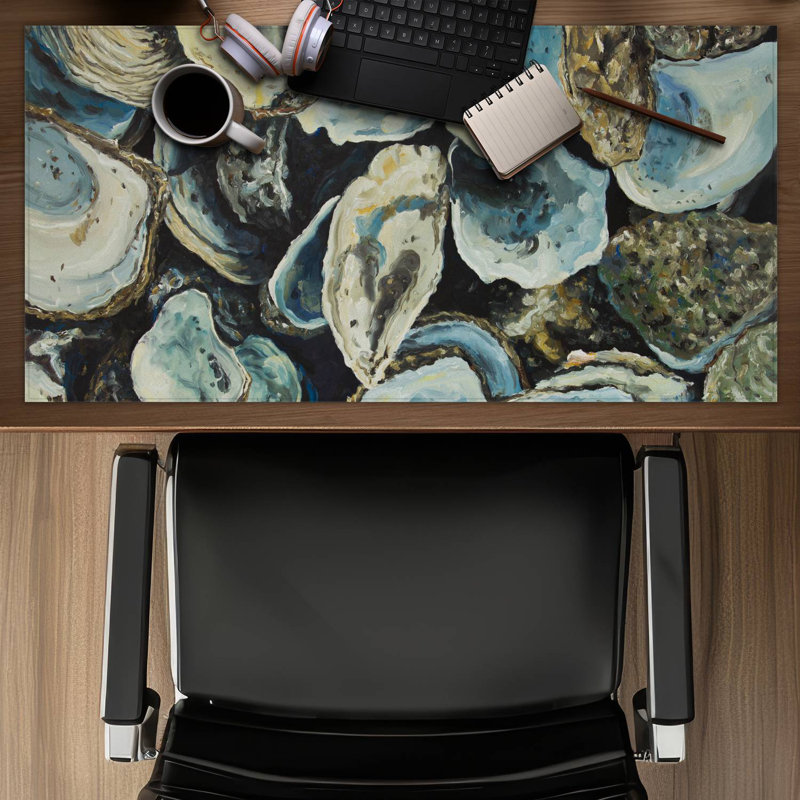 Oyster shells - 15.75"x31.50" Desk mat