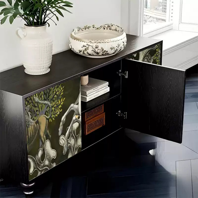 Buffet maison de style rétro