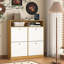 Armoire de rangement avec 4 tiroirs rabattables, armoire de rangement pour chaussures, armoire à chaussures autoportante, armoire d'entrée-1171670536