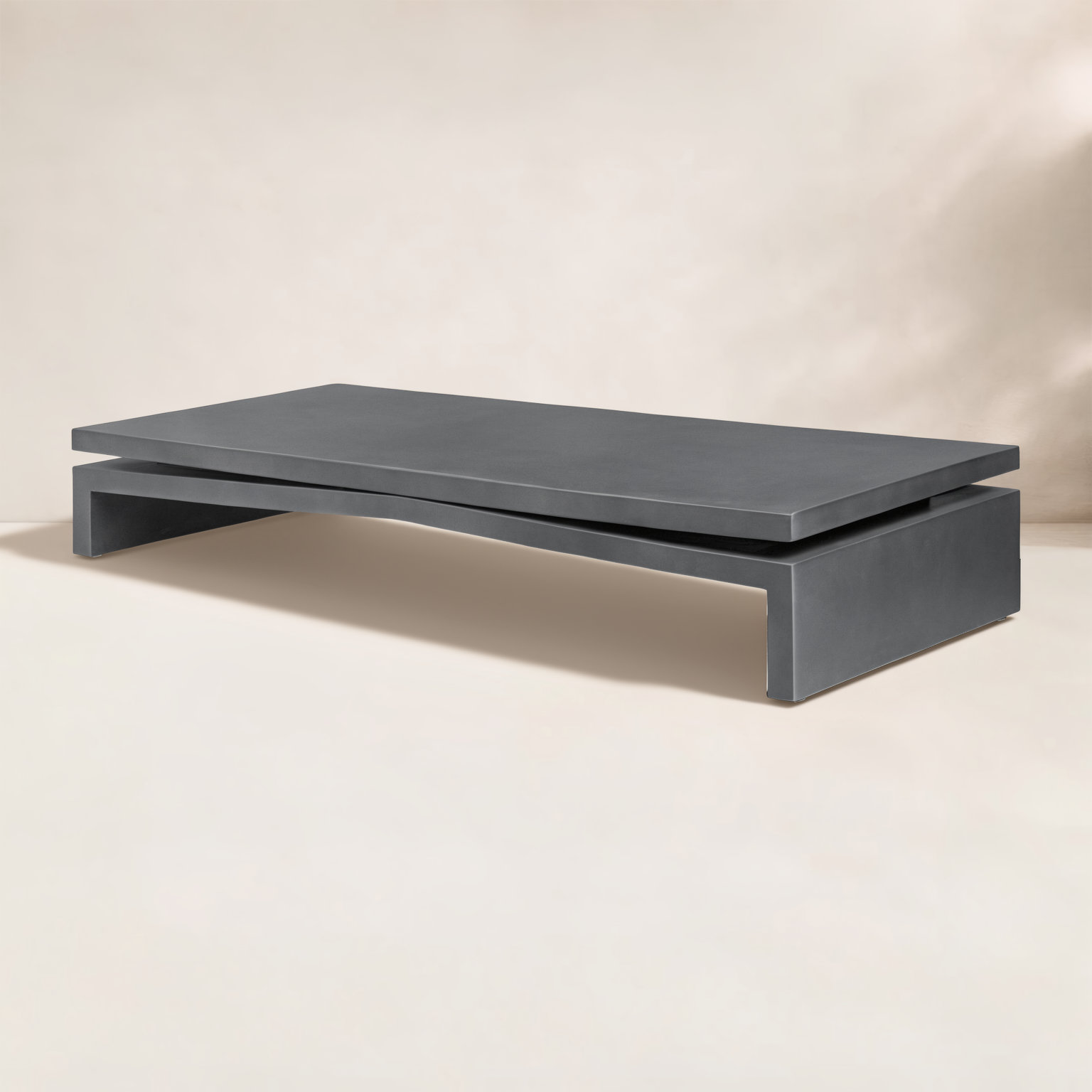 Henn 65'' Concrete Outdoor Coffee Table