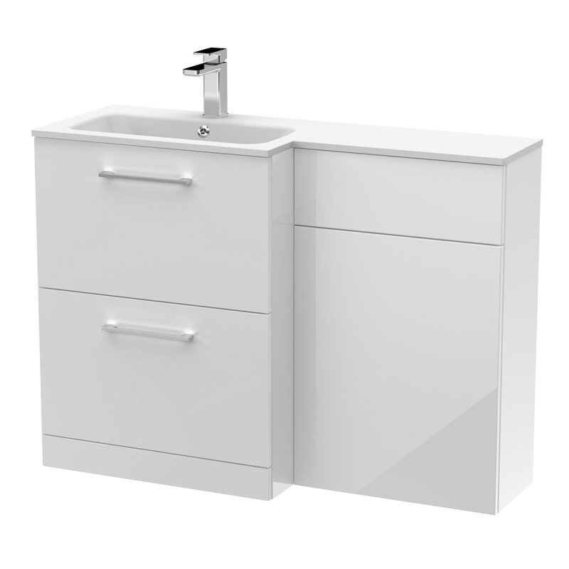 Arno Single Bathroom Vanity with Sits On Furniture Stone Basin