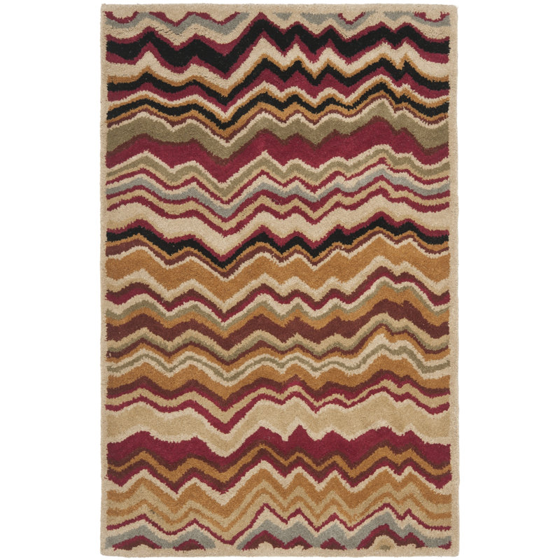 Tanner Hand Tufted Wool Abstract Rug, Rectangle 2'6" x 4'