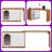 Reversible 82.7" L-Shaped Corner Desk with Storage Drawers & Cabinet - Rustic Brown/White