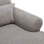 Chaise longue rembourrée avec dossier réglable