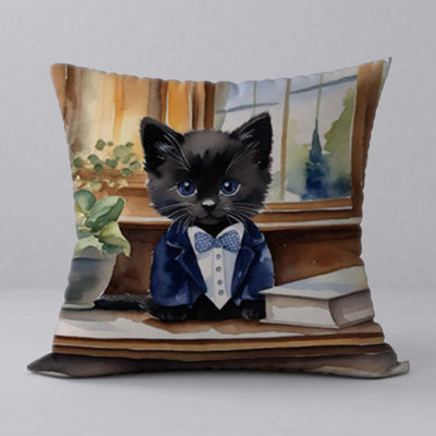 Abstract Reversible Throw Pillow