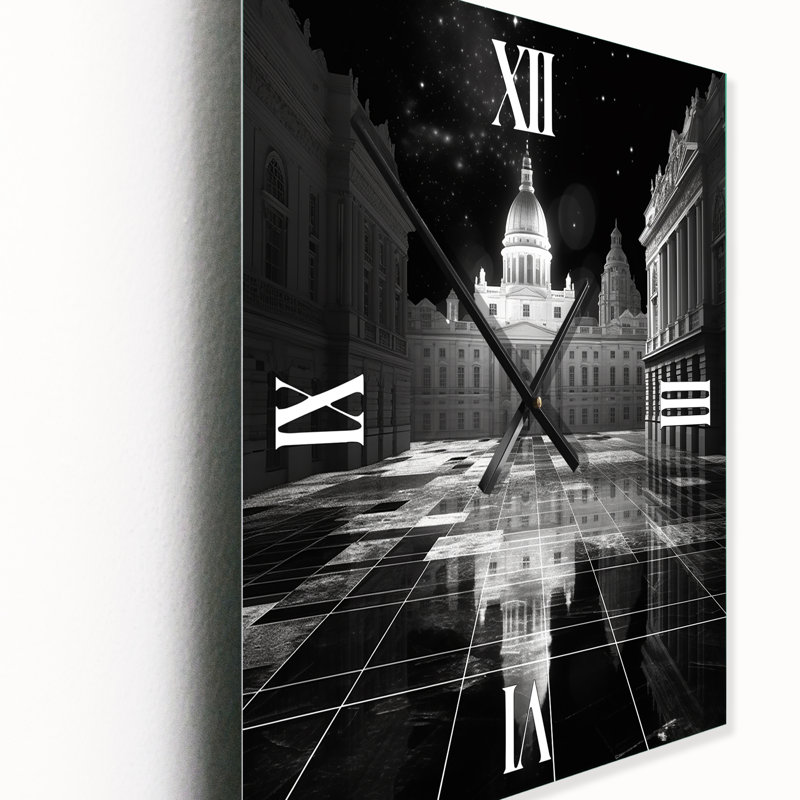 3D Cityscape London Architecture - Horloge murale architecture futuriste, Petit