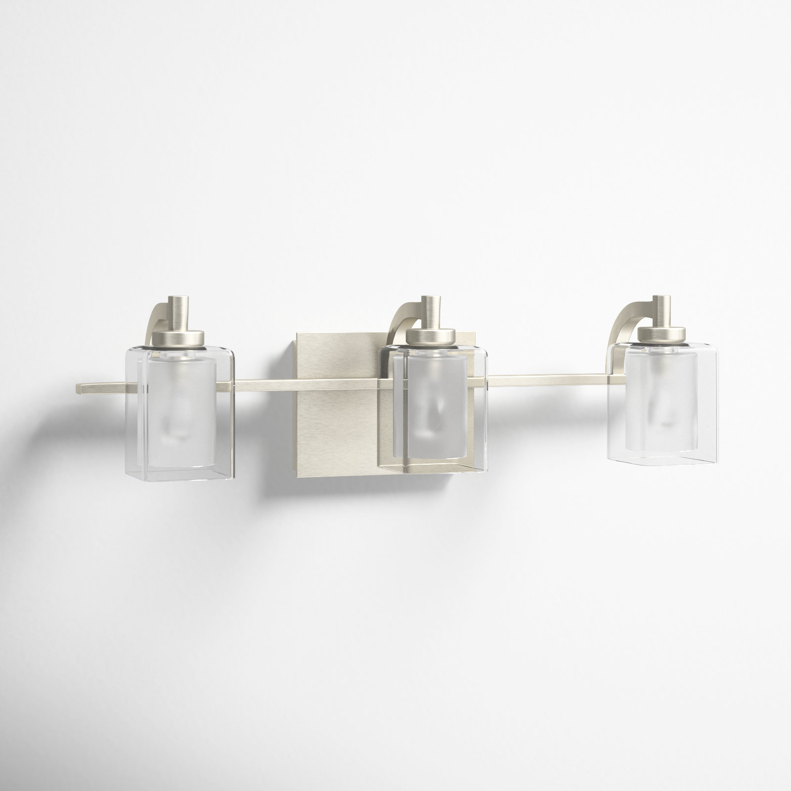 Amberley 3 Light Dimmable Vanity Light, Brushed Nickel