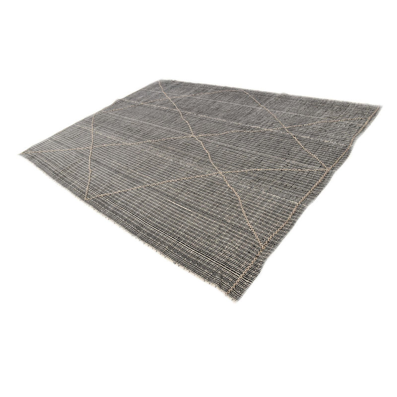 Tapis noir et blanc Judy