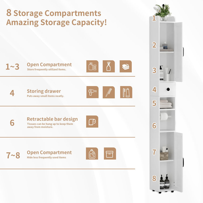 Freestanding Linen Cabinet