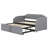 Stylish Upholstered Daybed with Pop-Up Trundle and USB Charging Function-1871052957