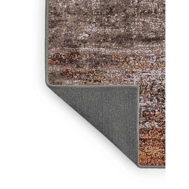 Tapis brun / orange Brinlee, Rectangle 6 pi x 9 pi