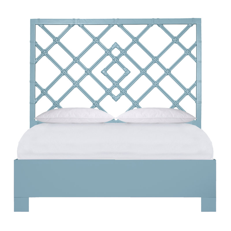 Darien Bed, Queen, Pool Blue
