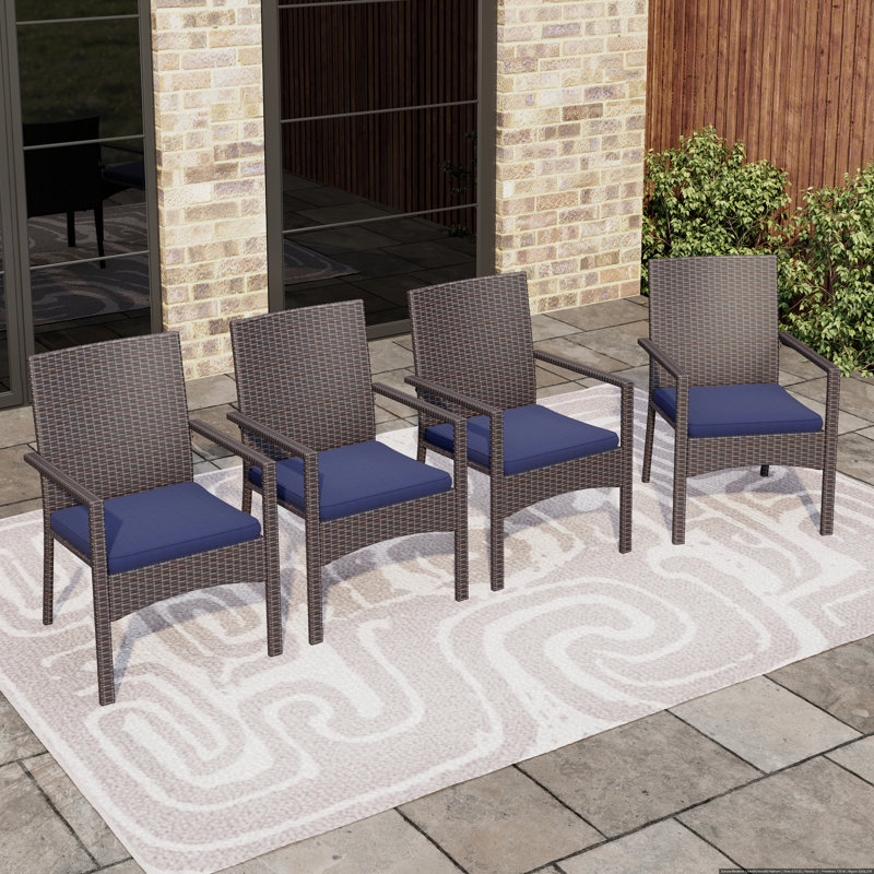 Fauteuil de salle à manger avec coussin Myriam