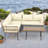 Forbell 5 - Person Patio Conversation Sets with Cushions