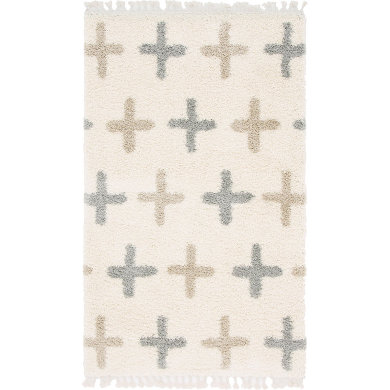 Mitzy Geometric Indoor Rug, Rectangle 5'1" x 8'