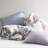 Blue King Floral Comforter With Bed Sheets - Soft Microfiber, Ensemble Comforter, Sheets, Elasticized Fitted Sheet