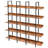 70.5"H X 70.9"W Wood Double 5-Tier Bookcase-800694549