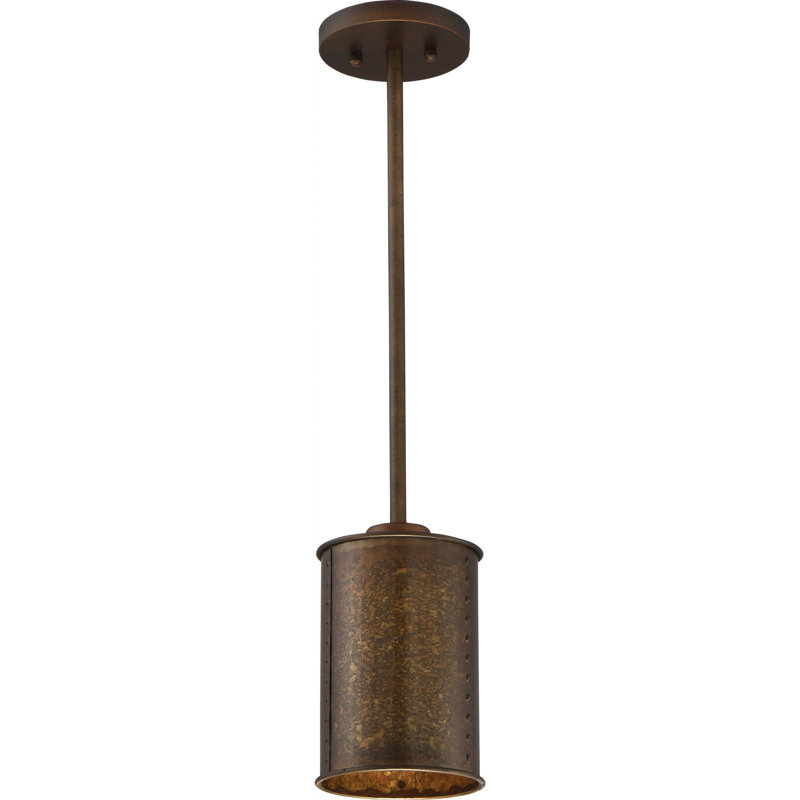 Luminaire suspendu cylindrique simple à 1 lumière Luyster