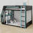 Gaming Bunk Bed With Side-Mounted Oversized RGB Desk, USB Charging Ports & Cable Grommet, LED Light Strip-1002278159