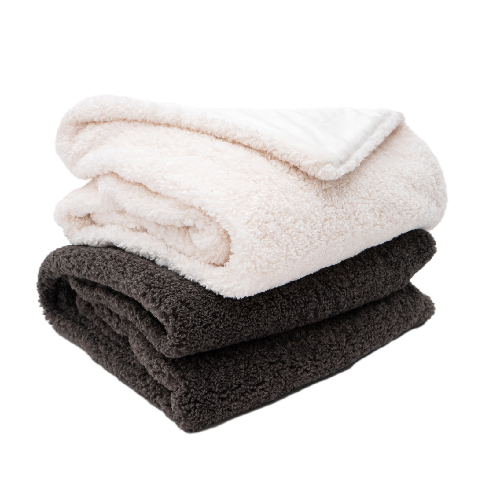 Sherpalux Throw Blanket, Charcoal Gray